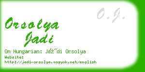 orsolya jadi business card